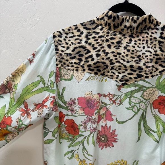Johnny Was Workshop Liliana Silk Western Shirt Women's Small - Picture 9 of 15